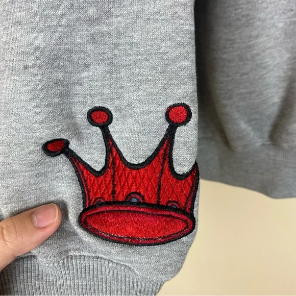 Vintage Y2K Skateboard JNCO Jeans embroidered pullover Hoodie Large - Picture 4 of 7